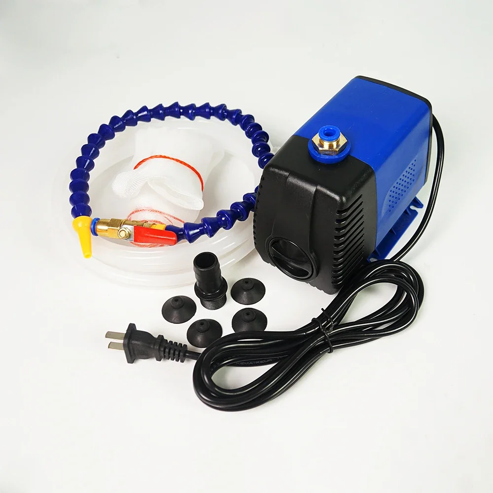 Water Cooling Kit Pump (75W 3.2M) & 3m Water Hose &Universal Water Hose with Switch for DIY Lathe Milling Engraving Cut Machine