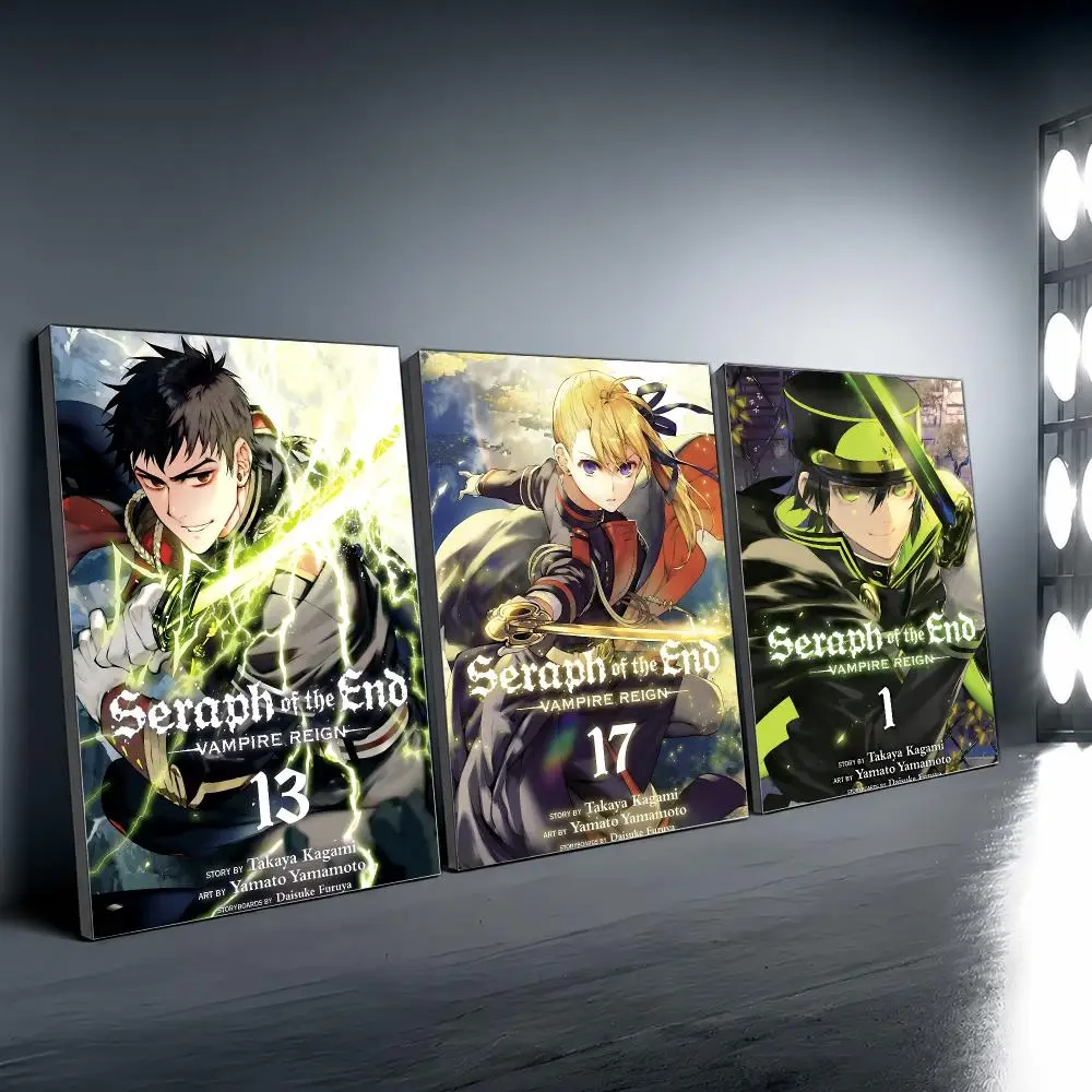 Anime S-Seraph of the End Painting Calligraphy Modern Canvas Wall Art for Bedroom & Living Room | Home Decor Gift