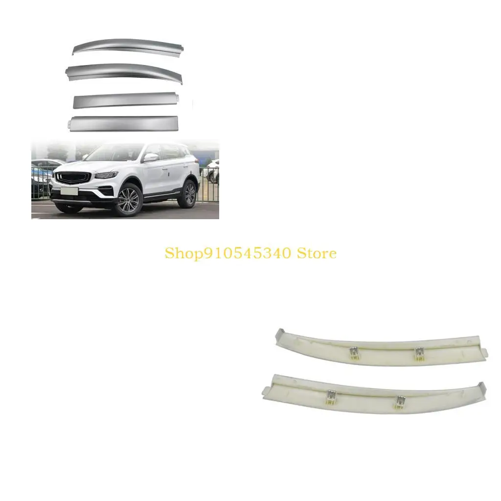 U2JA Vehicle Roof Rack Trim Piece for 2016-2020 Boyue SUV, ABS Material Silver-Gray Detail for Exterior Maintenance