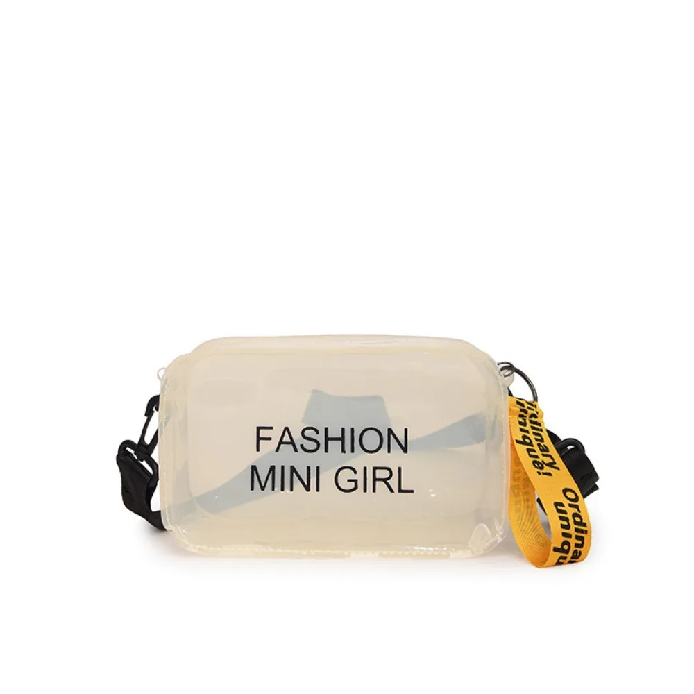 Transparent Jelly PVC Crossbody Sling Bags Women Fashion Versatile Shoulder Bag Female Casual Large Capacity Clear Messenger Bag