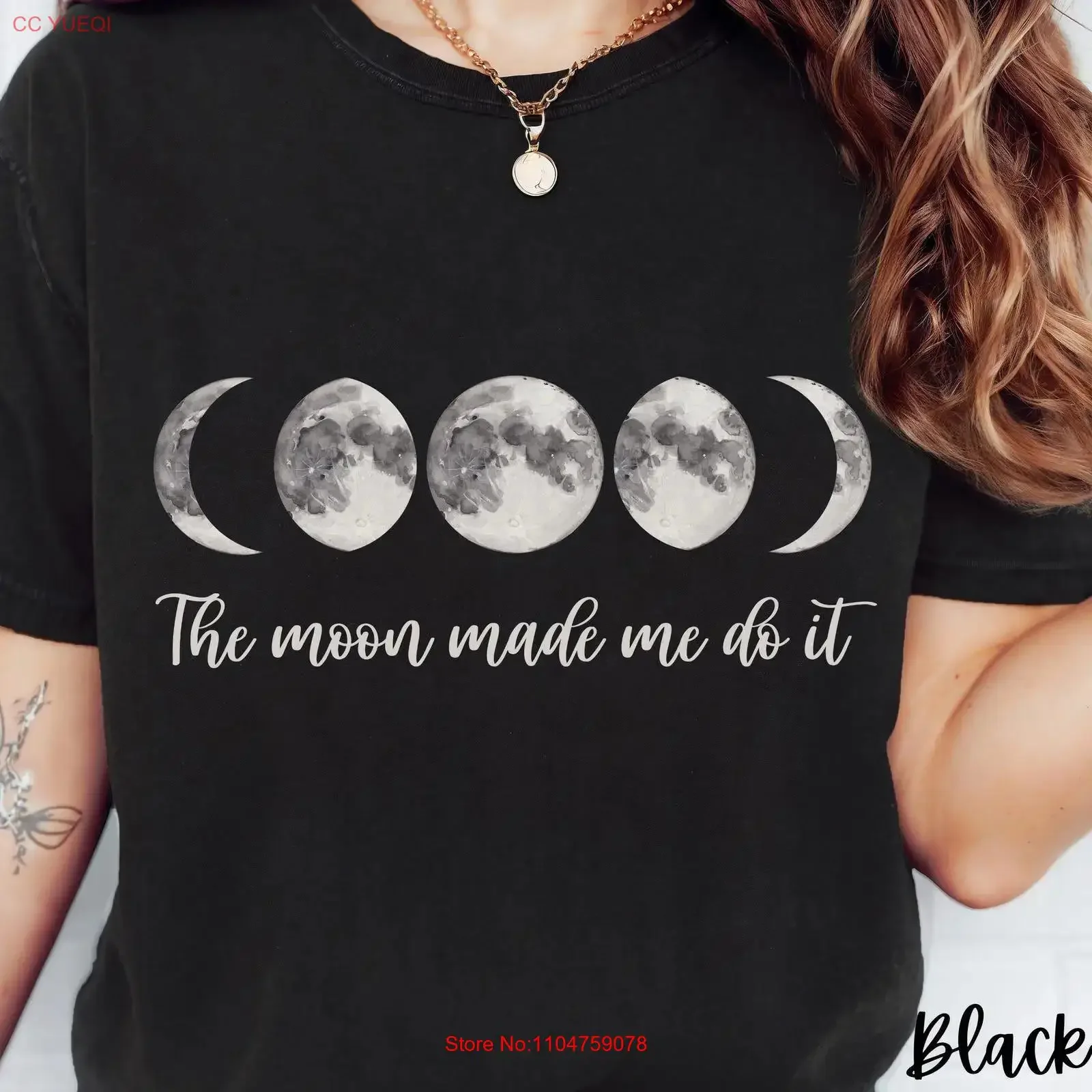 Moon Phases Nature Lover Boho T shirt Celestial Lunar Cycle Phase Hippe vintage Washed Stretched designer clothes