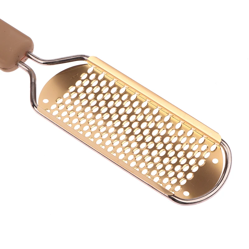 Lime à pied en acier inoxydable, outil pour enlever les callosités, pour l'élimination des peaux mortes, outils de pédicure à domicile, râpe à pieds lisses et souples, grattoir