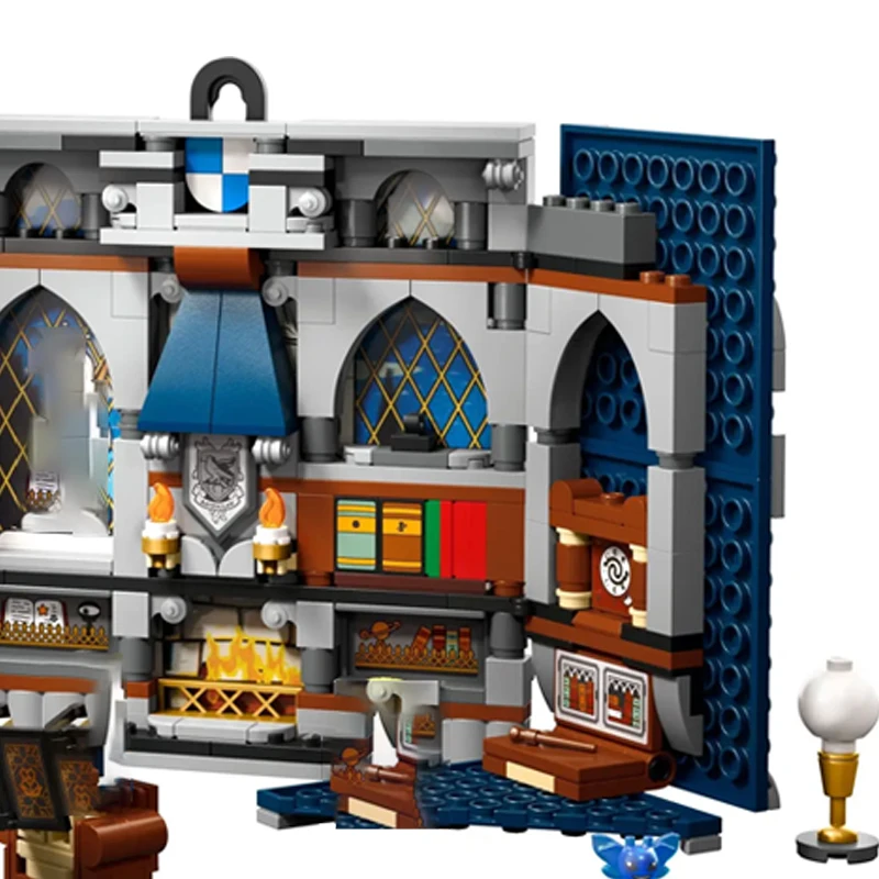 บล็อกตัวต่อโรงเรียนเวทมนตร์ รุ่นเรเวนคลอ ของสะสม ของเล่นตัวต่อสำหรับเด็ก ของขวัญวันหยุด