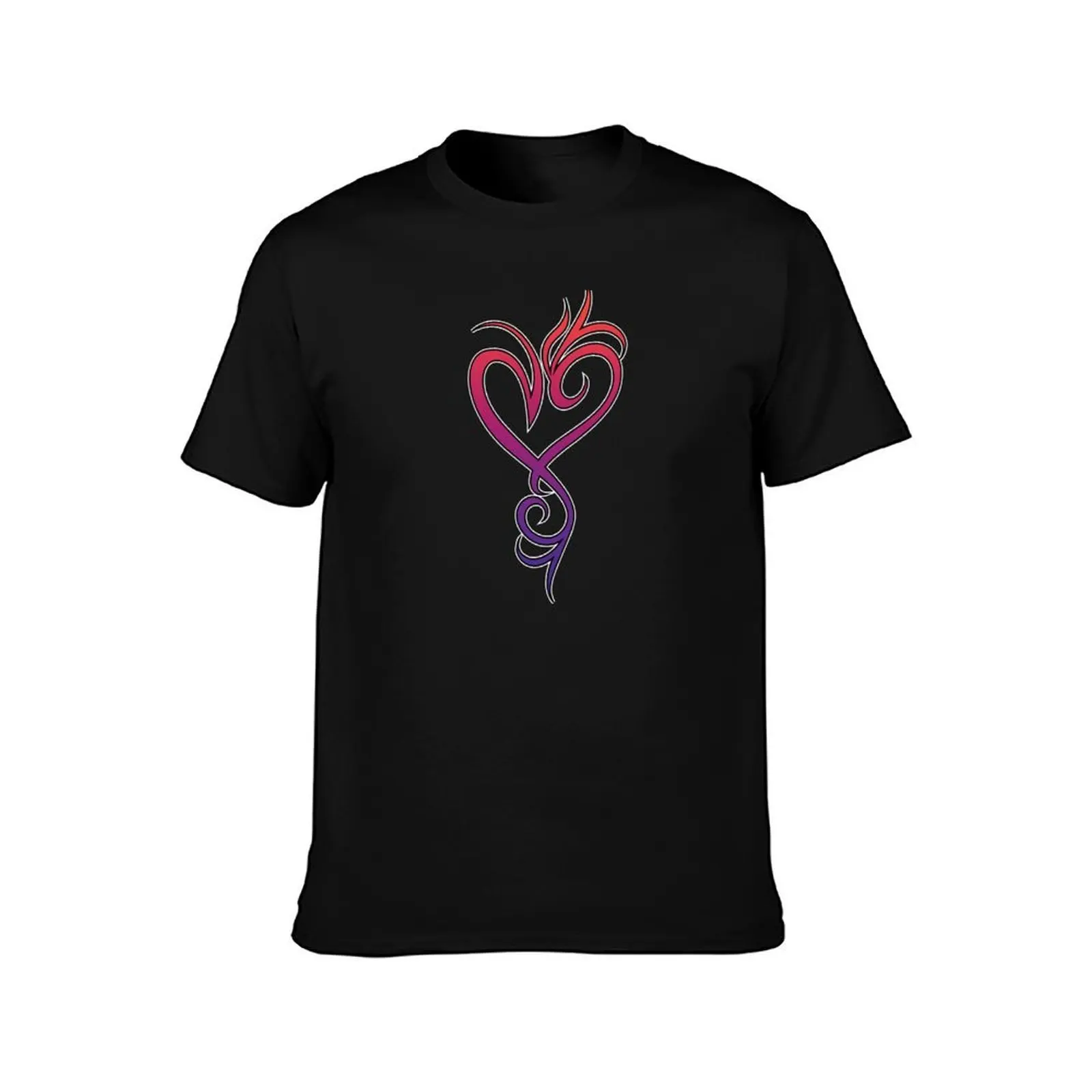Macy Blake Flaming Heart T-Shirt Christmas Casual Tee Shirt T-Shirt
