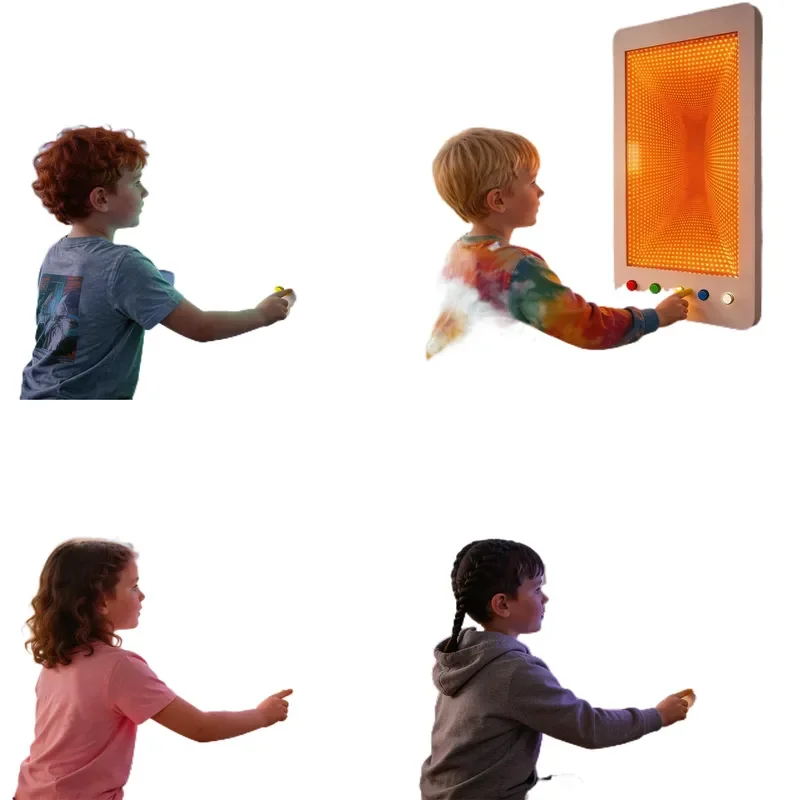for Autism Relaxation Simple White Interactive Sensory Infinity Panel Soothing Visual Stimulation Tunnel