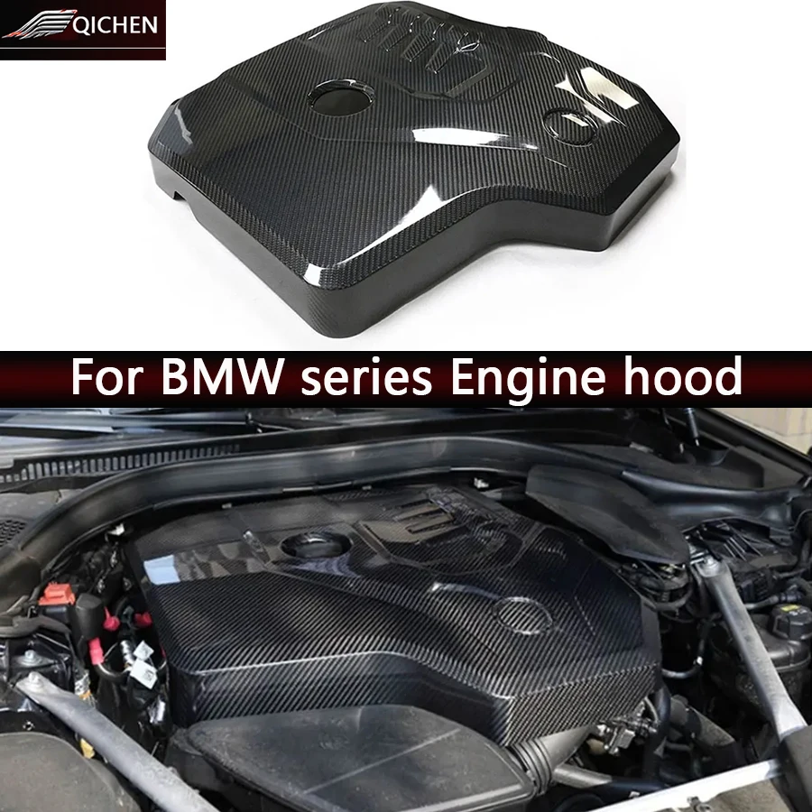 

Для BMW серии X3 G01 G08 X4 G02 X6 G06 X5 G05 Капот двигателя из углеродного волокна B48 2.0T Крышка капота 4-цилиндрового двигателя Обновленный комплект кузова