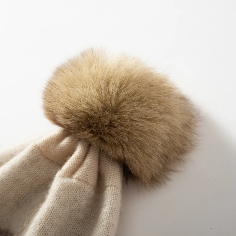 قبعة KOIJINSKY النسائية للخريف/الشتاء 35% من الكشمير المحبوك #5