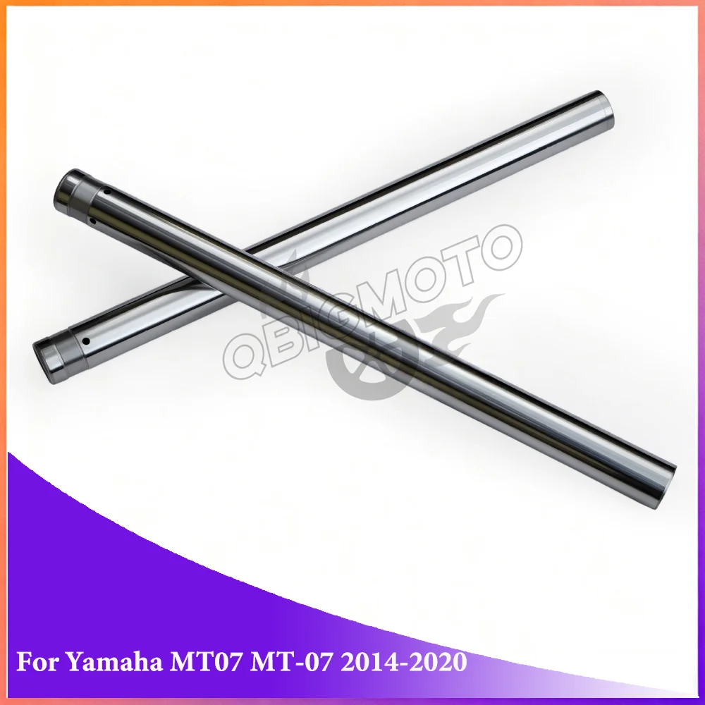 Motorcycle Inner Fork Tubes Chrome Fork Pipes For Yamaha MT07 MT 07 MT-07 2014 2015 2016 2017 2018 2019 2020