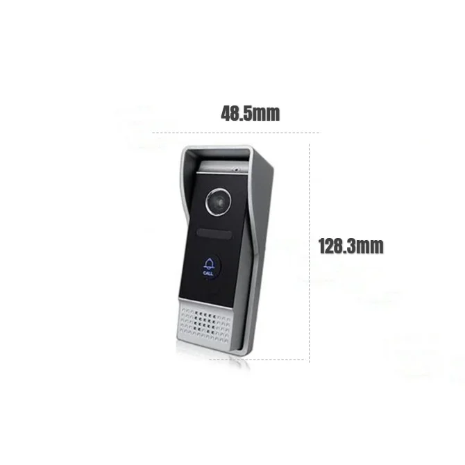 2/4 Wire 2-Way audio and 7'' intercom support Motion detection with Alarm video door phone system for villa