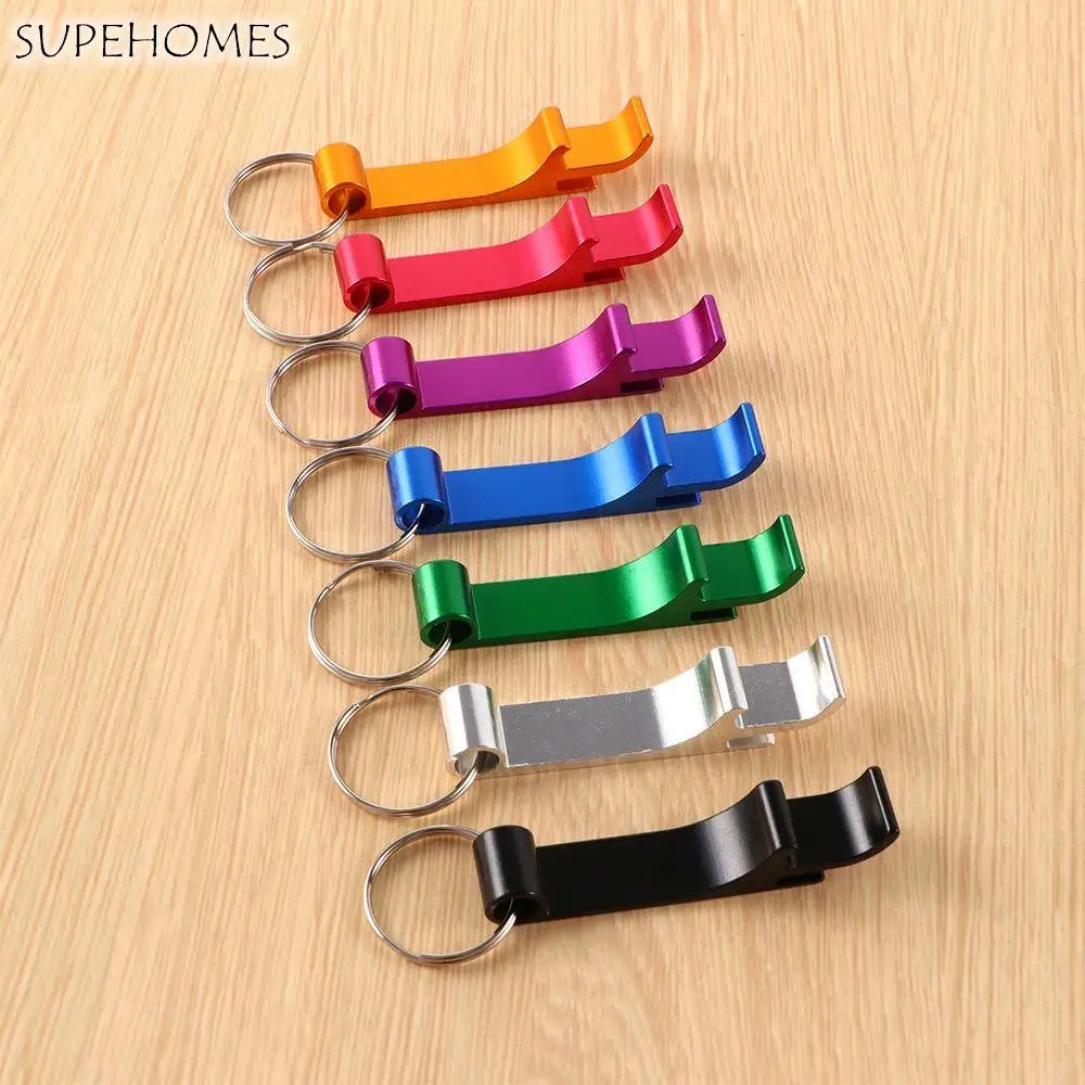 Metal Mini Pocket Aluminum Alloy Kitchen Gadgets Party Favor Gifts Wedding Supplies Beer Bottle Opener Keychain Bottle Opener