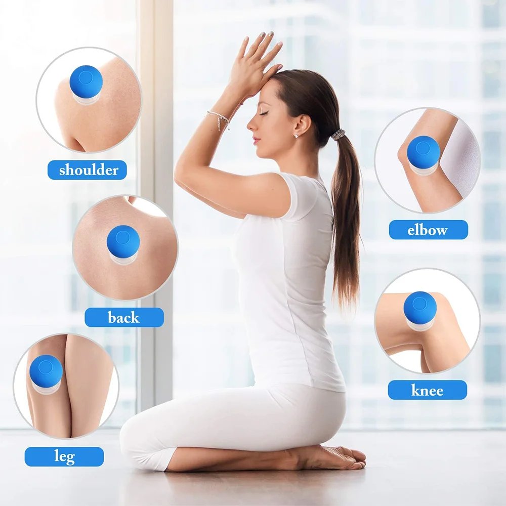 2/3PCS Facial Cupping Cup 1PCS Face Cup Silicone Cupping Massage Vacuum Suction Mug for Body Face Leg Arm Back Shoulder Muscle