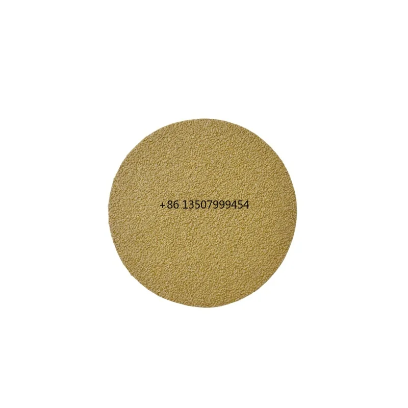 

Hot sale 4 inch gold sanding disc latex paper aluminum oxide abrasive OEM ODM for wood metal auto polishing