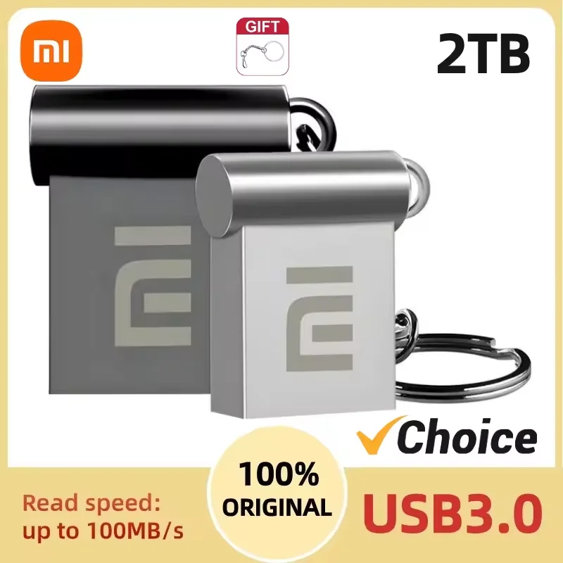 샤오미 메탈 U 디스크, 휴대용 펜 드라이브, 고속 USB 3.0, C타입 인터페이스, 방수, 2TB, 1TB 메모리, USB 플래시 디스크