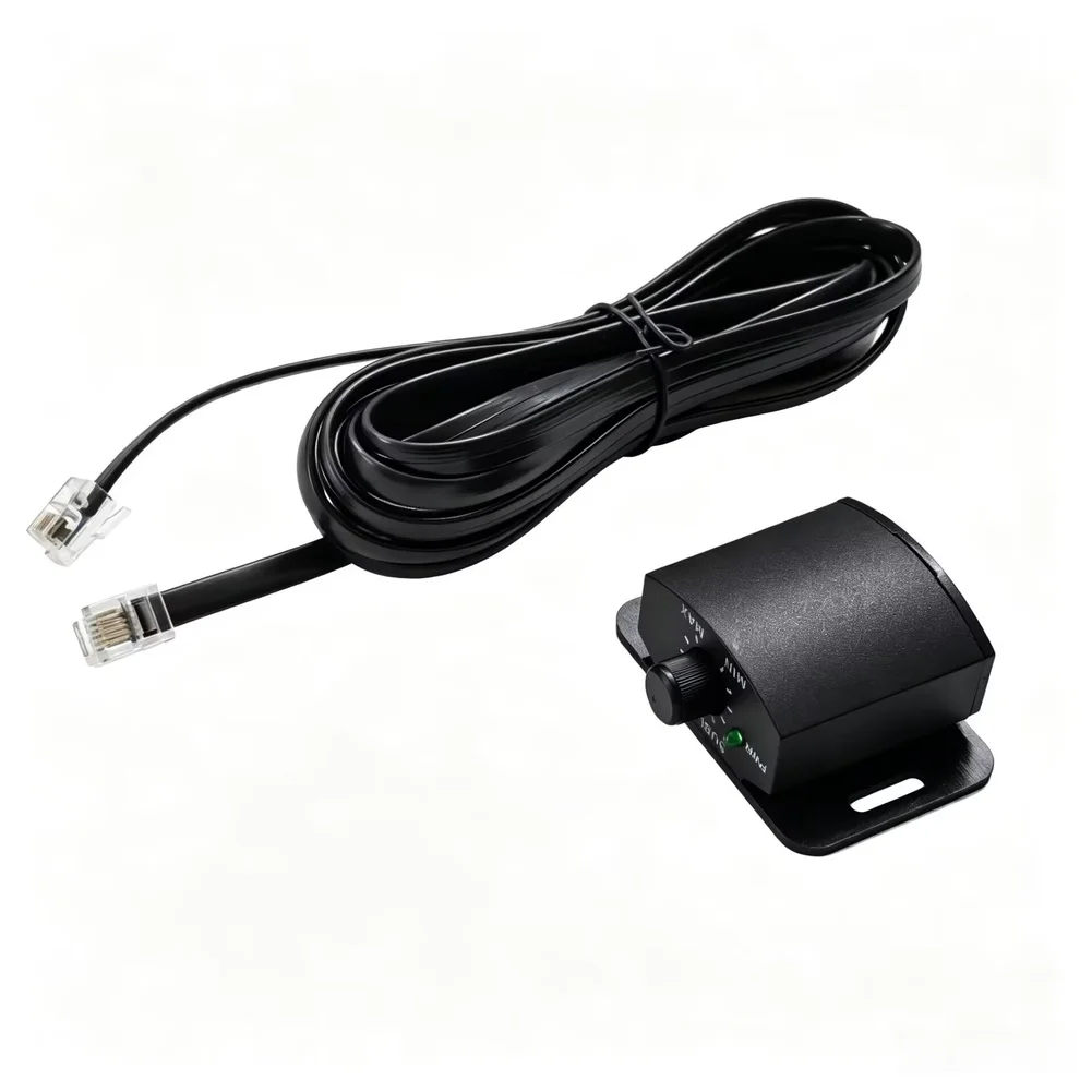 Bass Level Controller Car Audio Bass Knob For In-Car Audio Tuning 4-Meter Cable Length ABS And Metal Build for rca Level Control
