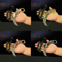 Valorant Melee Sword Karambit RGX Graphics Claw Knife,Tactical Knife,Figure Game Cosplay Weapon Model Keychains Boys Gifts