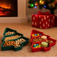 Christmas Decoration 2025 Tree Fruit Plate Merry Christmas Decorations For Home Noel Xmas Gifts Happy New Year