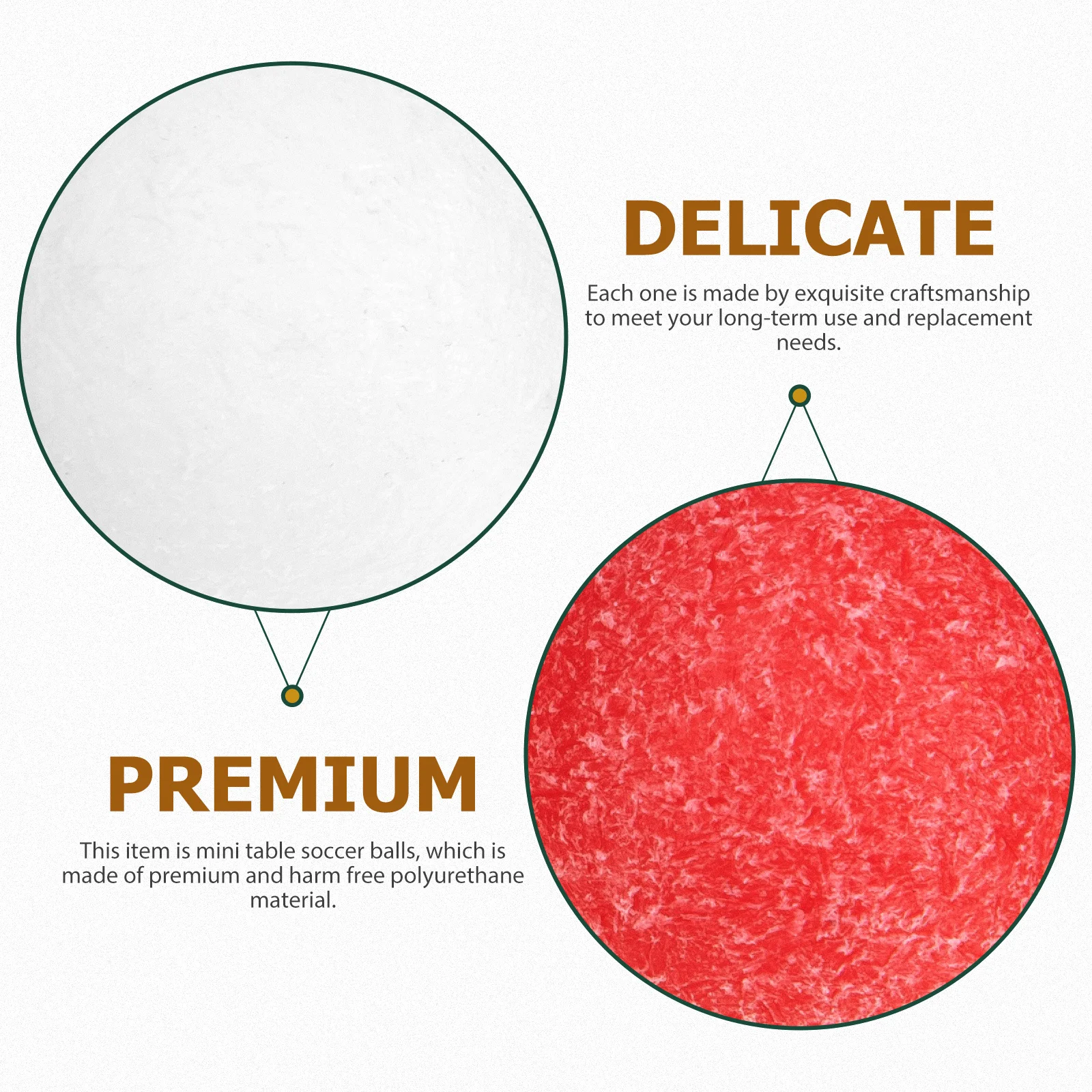 

4Pcs Table Football Accessories Premium Foosball Balls for Table Soccer Games Replaceable Desktop Game Set High Quality