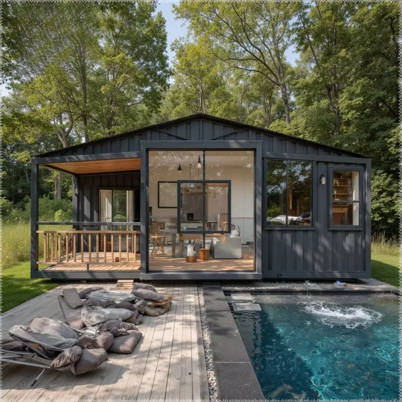 Moisture Proof Foldable Container House Double Layer Damp Proof Anti Mildew Structure Dehumidification Design For Tropical Rainy