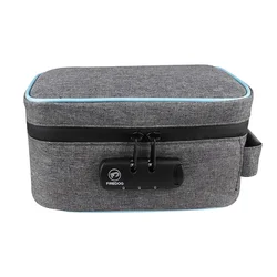 Smell Proof Tobacco Herbs Bag Case Smoking Stash Bag Combination Lock Container for Tobacco Herbs Medicine Box Bag Travel Case