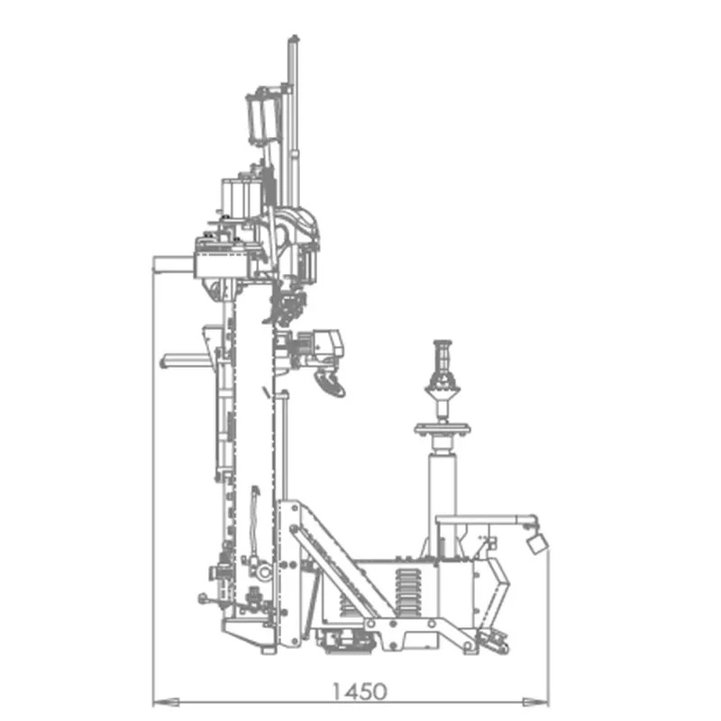 Automatic Leverless Tire Changer Truck Tire Changer with Swing Arm BRIGHT8650 Tire Changer