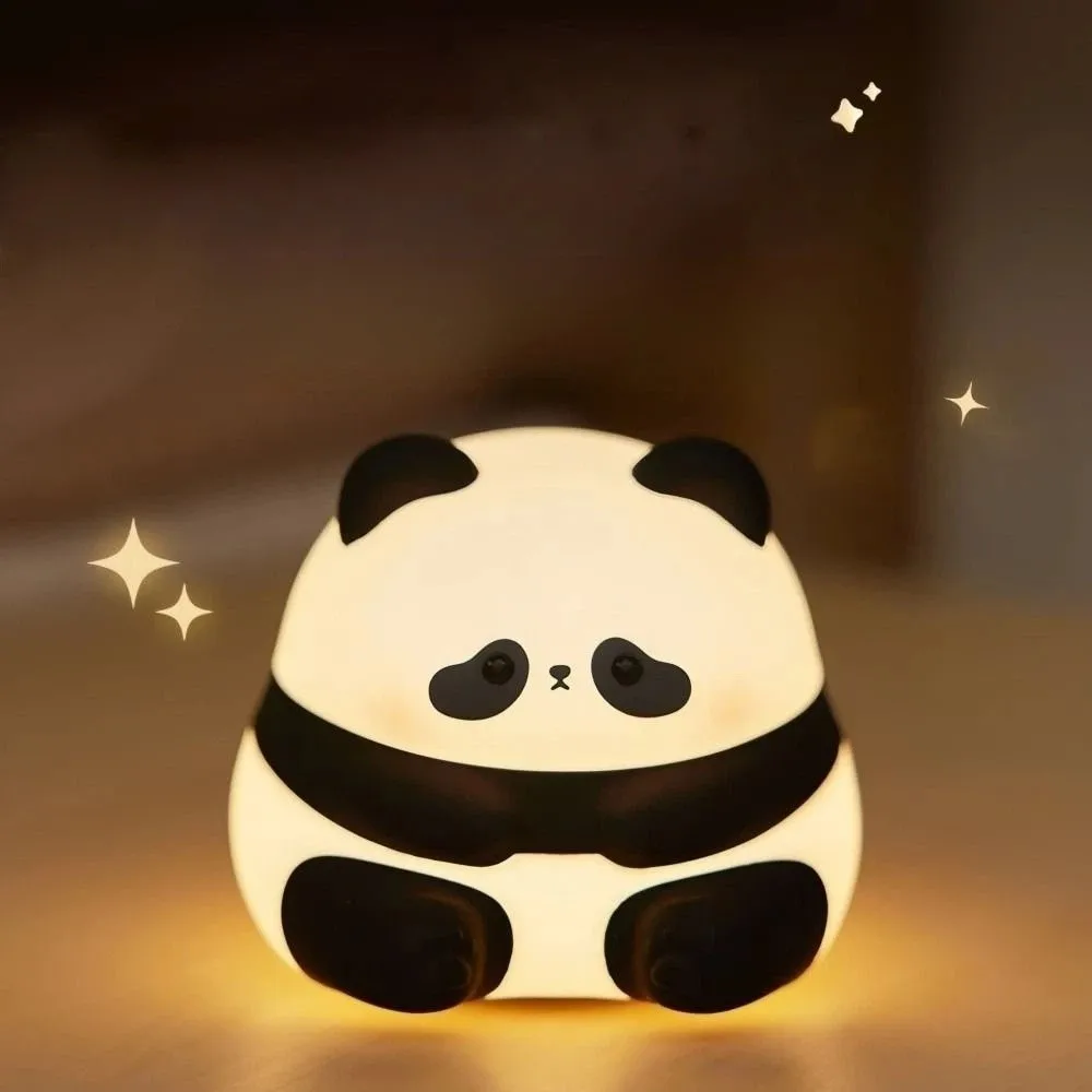 

Cute Rechargeable LED Night Light Panda Warm Light Touch Sensor Lamp with Timer Duck Animal Table Lamp Bedroom Decor Kid Gift