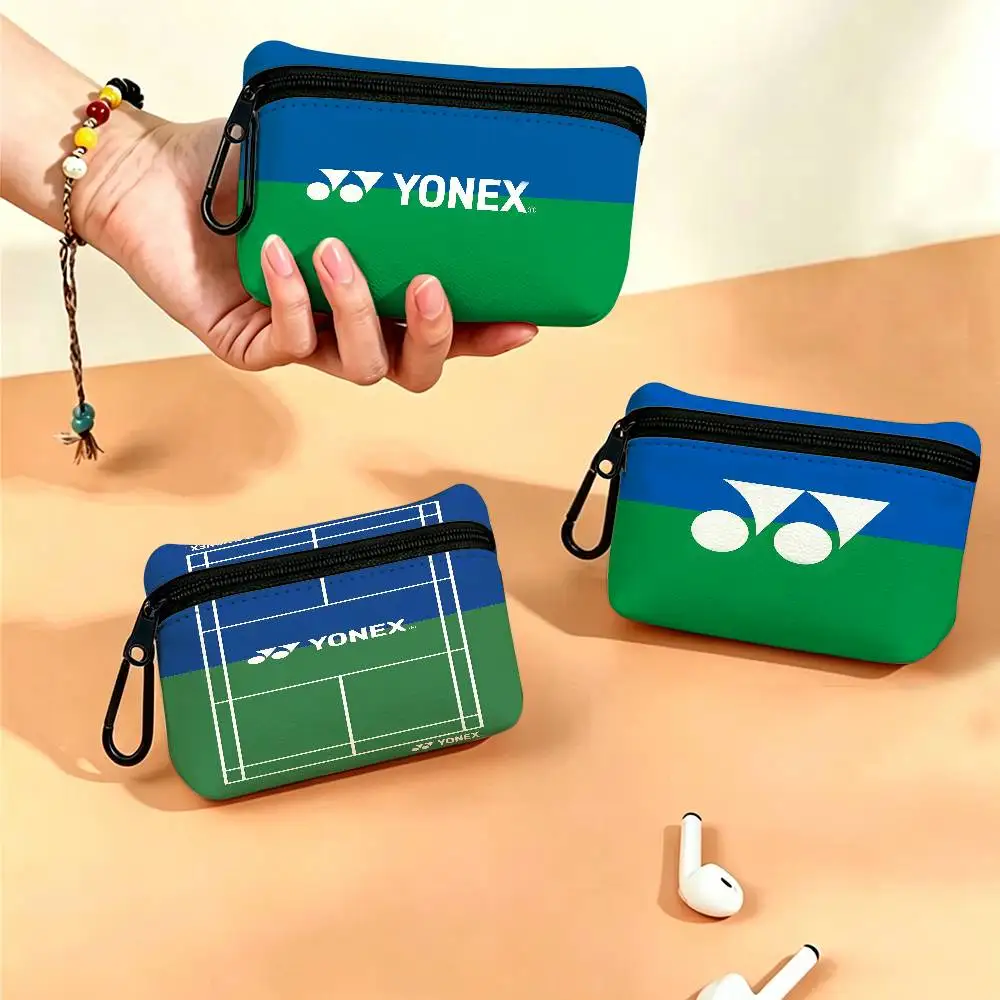 Sports Brand Y-Yonex Oxford Cloth Zipper Coin Purse Portable Hanging Key Pouch Organizer For Travel Cosmetic Bag