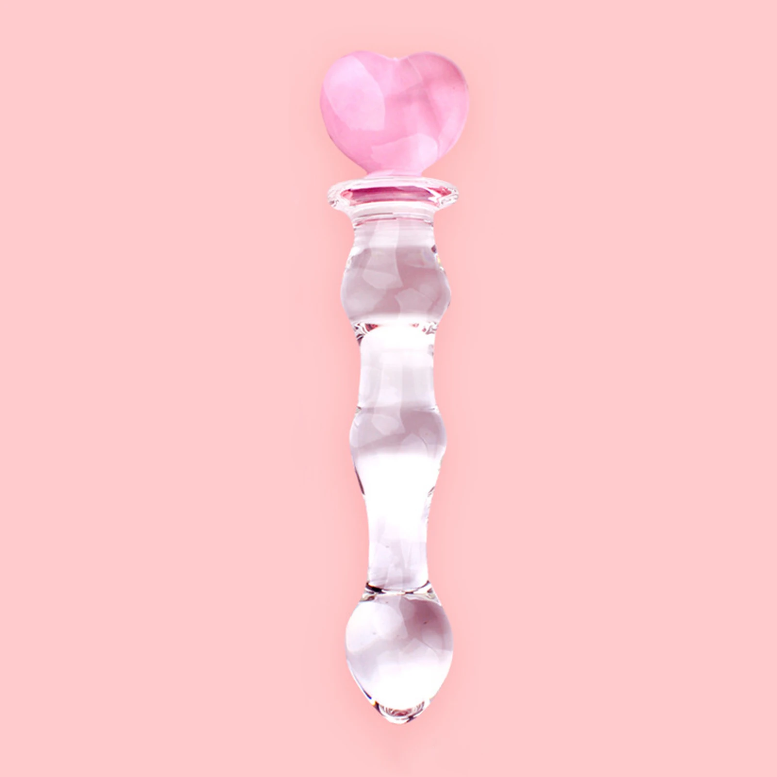 Vibrating-Anal Plug with Crystal Gem Tail Beads Adult Toy for Sensual Massage Comfortable Use