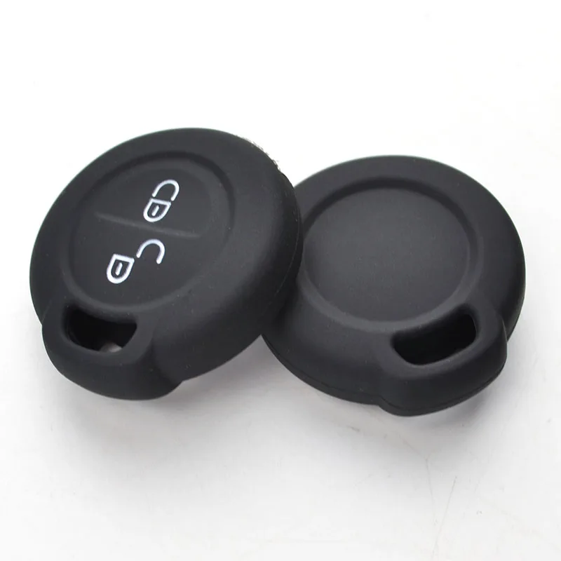 For Benz Smart Forfour City Fortwo Roadster Silicone Remote Key Case Fob Shell Cover Skin Holder 2 Button