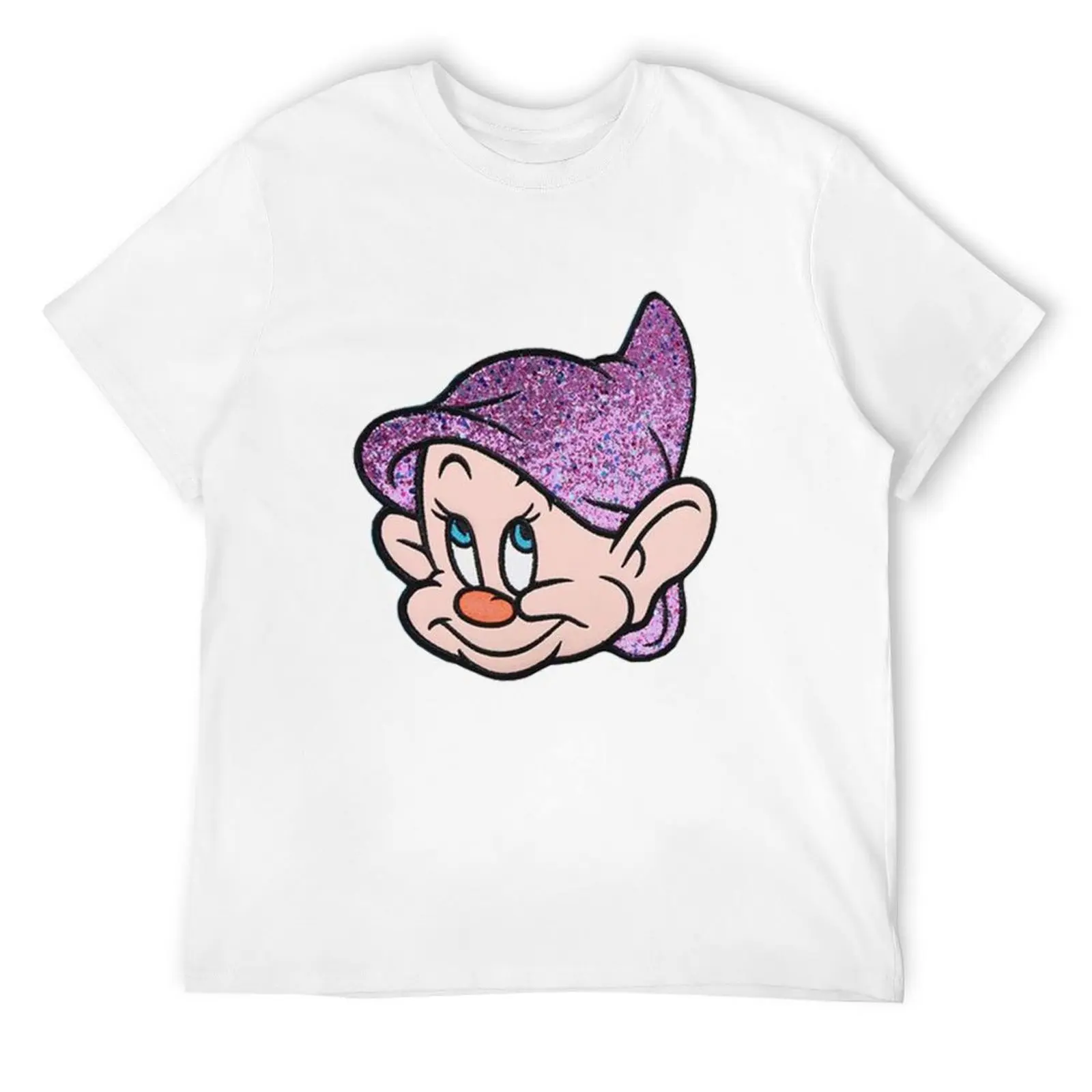 Dopey the seven Dwarfs T-Shirt boys animal print Short sleeve tee mens white t shirts