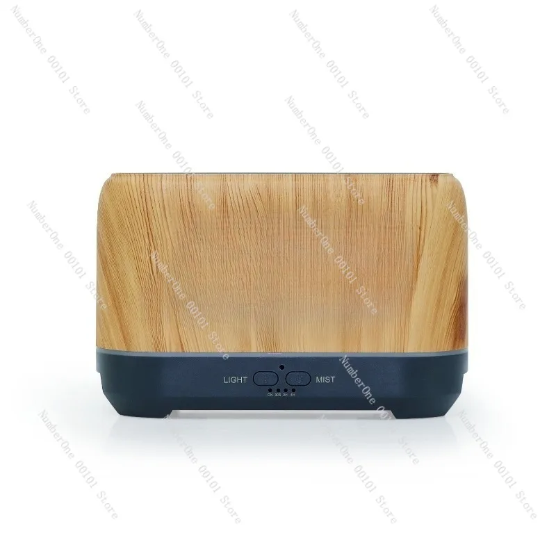 Humidificador de llama de grano de madera de 200ml, difusor de aceite esencial con diseño de oreja de trigo hueca, pulverizador de aromaterapia para el hogar con luz LED