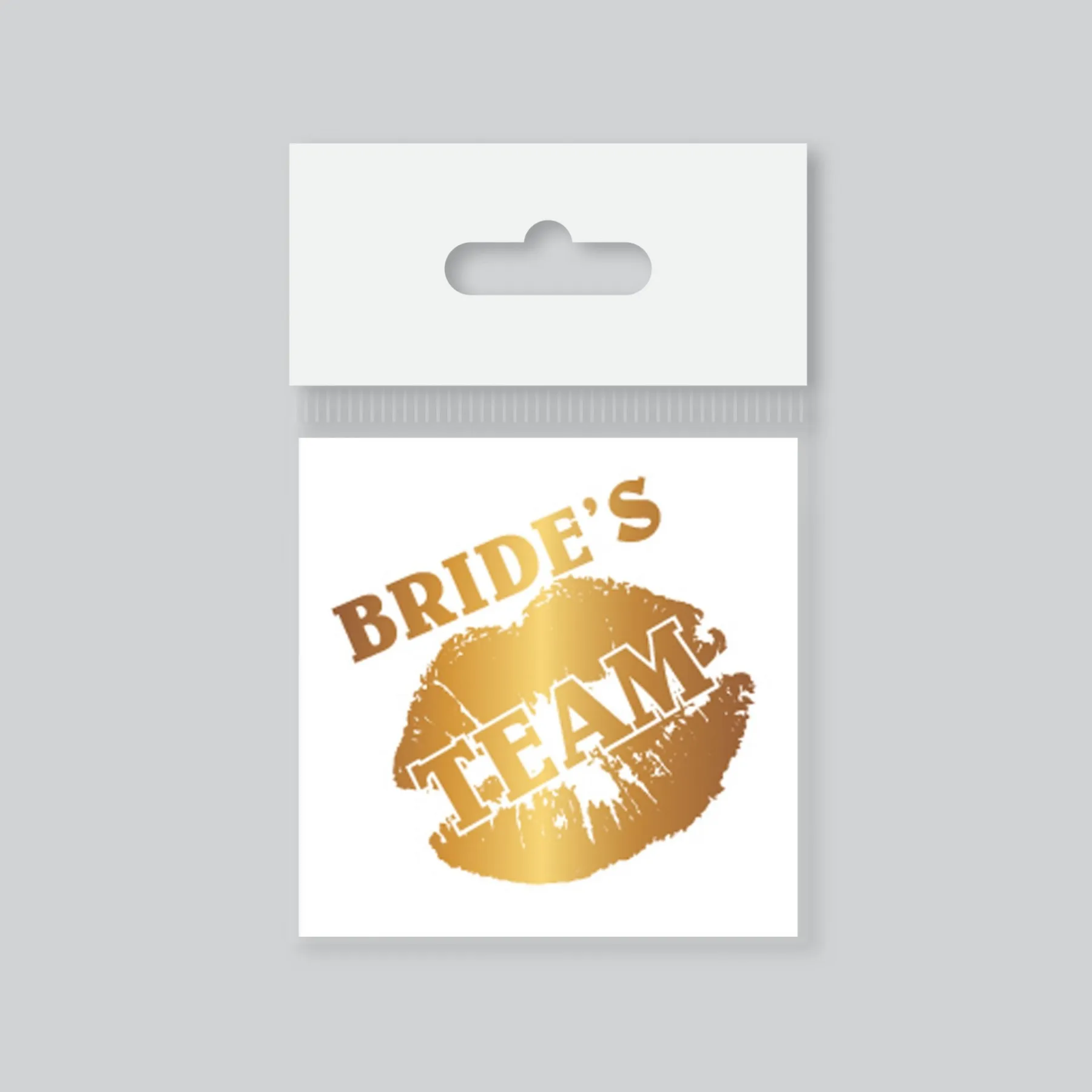 Single Bride Tattoo Model 4-gold gilding-5,5 cm x-temporary Tattoo