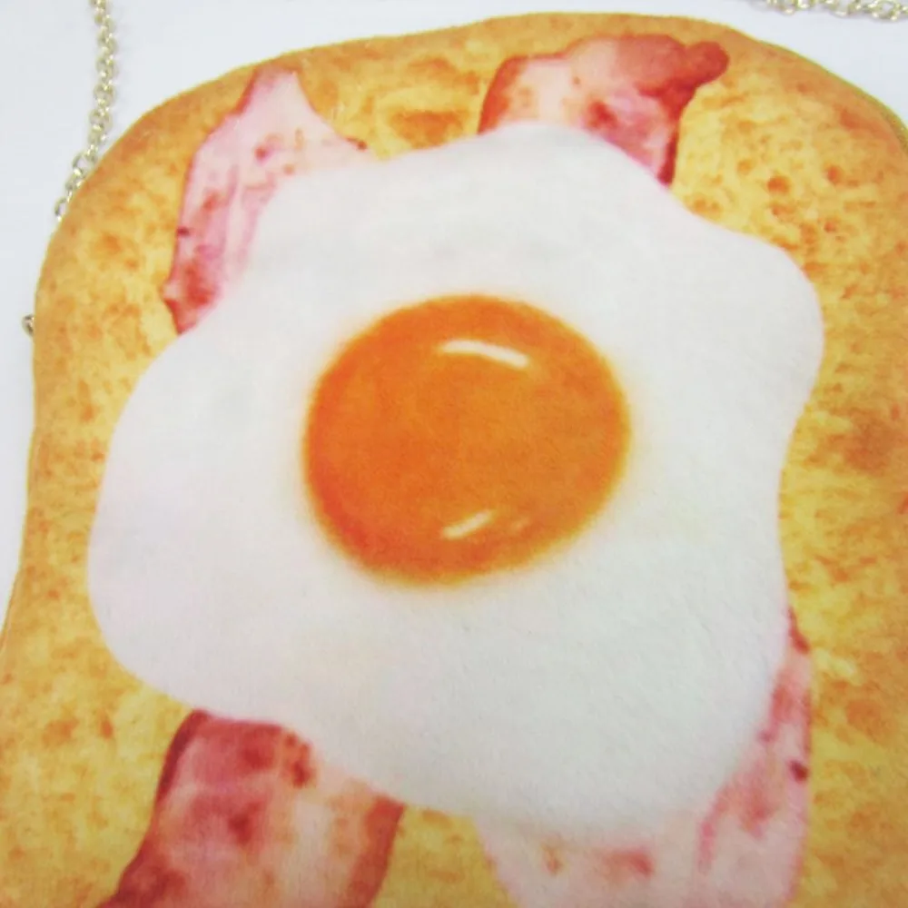 สตรอเบอร์รี่ Toast Sliced Toast Bag ช็อกโกแลตโรลเนยและไข่ผัดน้ําผึ้งพร้อม Bacon Toast Bag Creative Storage