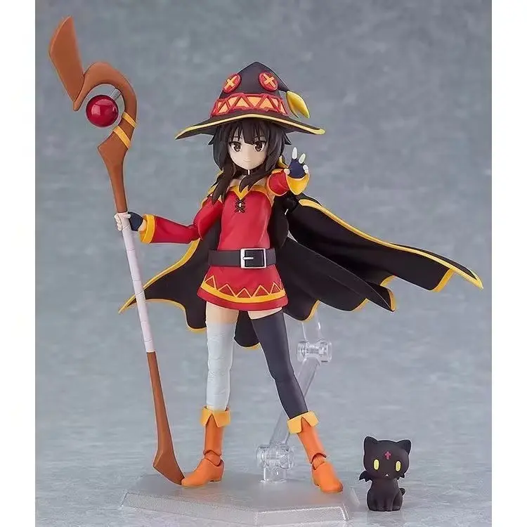 Figma 407 KonoSuba نعمة الله على هذا العالم الرائع شخصيات أنيمي Megumin تمثال PVC لطيف تحصيل نموذج اللعب