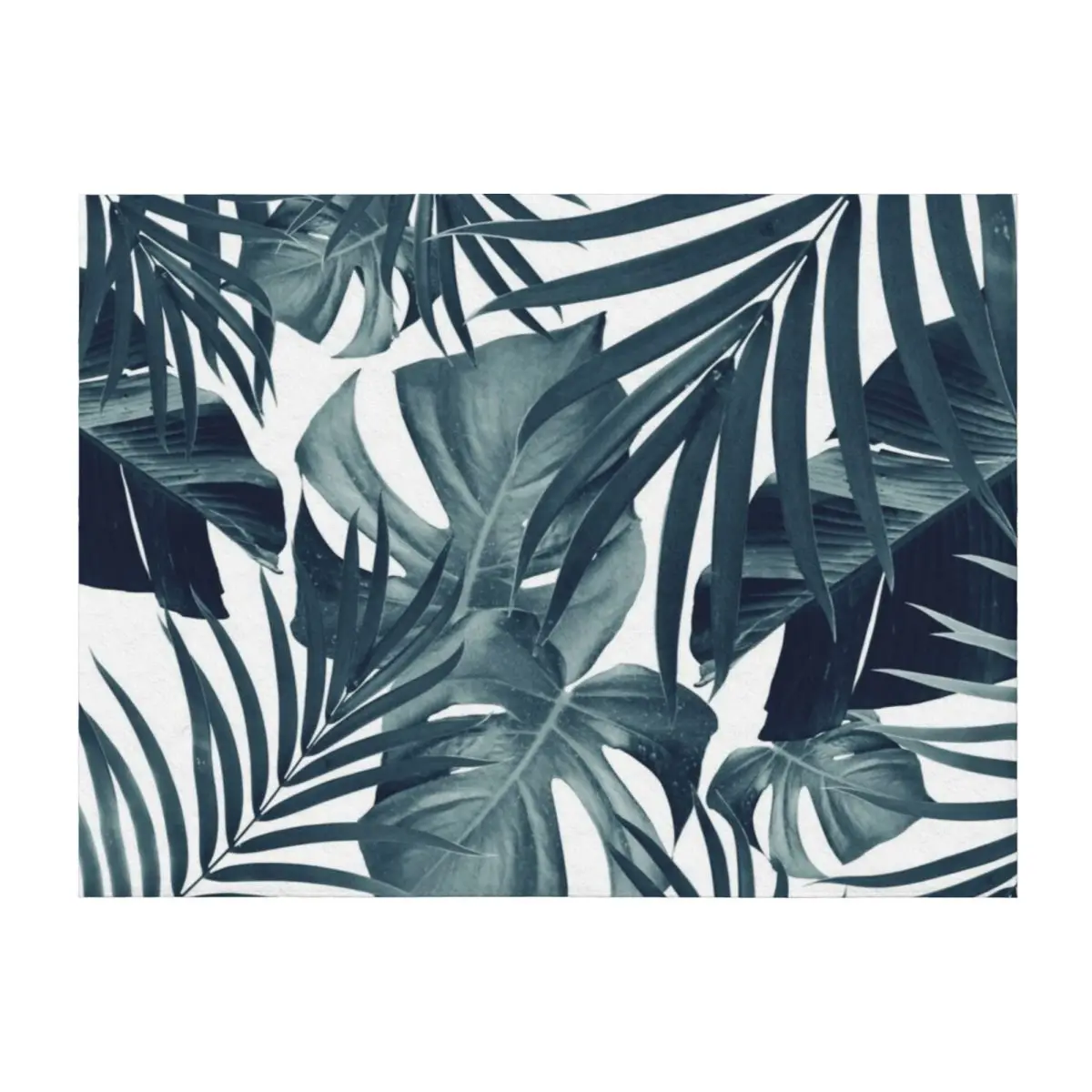 

Tropical Jungle Leaves Pattern #9 #tropical #decor #art Throw Blanket Luxury Thicken Travel Moving Cute Blankets