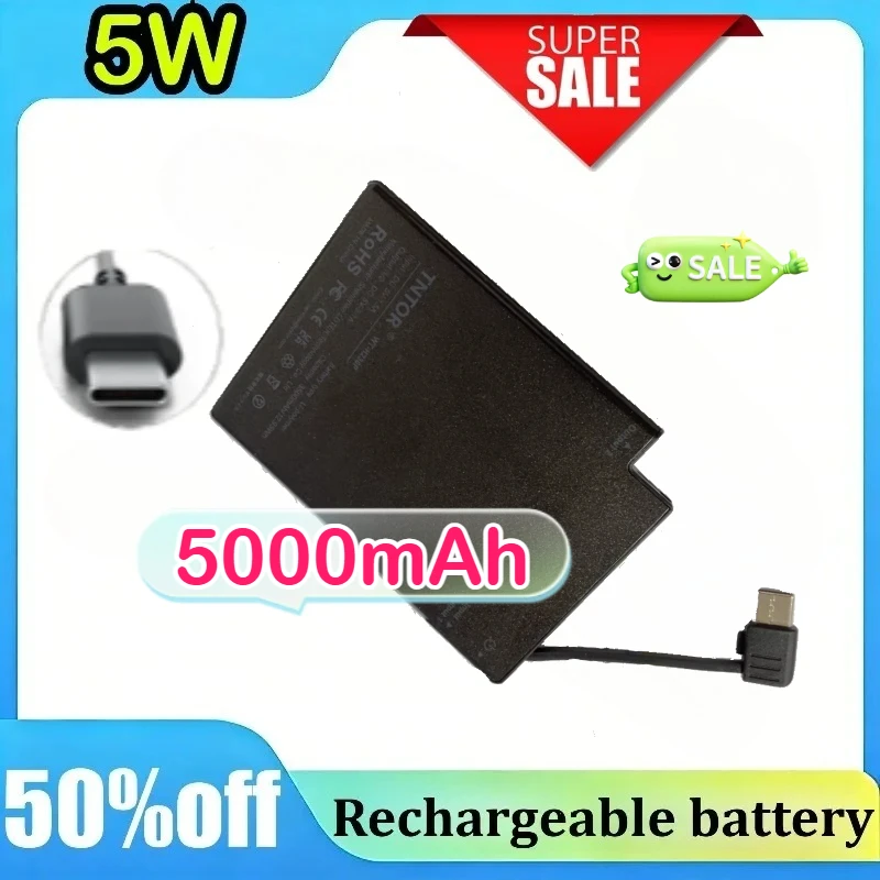 

Ultra Slim Mini Power Bank Portable Charger with Built-in Cable External Battery Pack