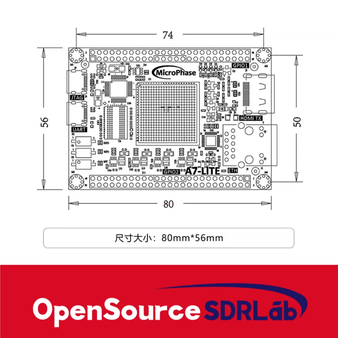 OpenSourceSDRLab XILINX Artix7 لوحة النواة XC7A100T XC7A200T A7 Lite لوحة تطوير FPGA #6