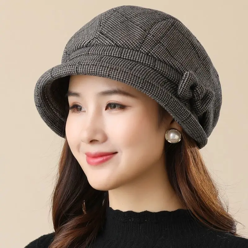 

Ladies Warm and Cold Duck Hat Mom Grandma Elegant Gift Fisherman Hat Fashion Casual Shopping Trip Basin Hat All Bucket Cap