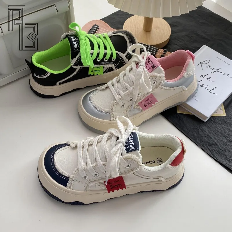 New Dad Shoes for Women, All Season Height Increasing Casual Breathable Thick Sole Color Blocked Travel Versatile Shoes