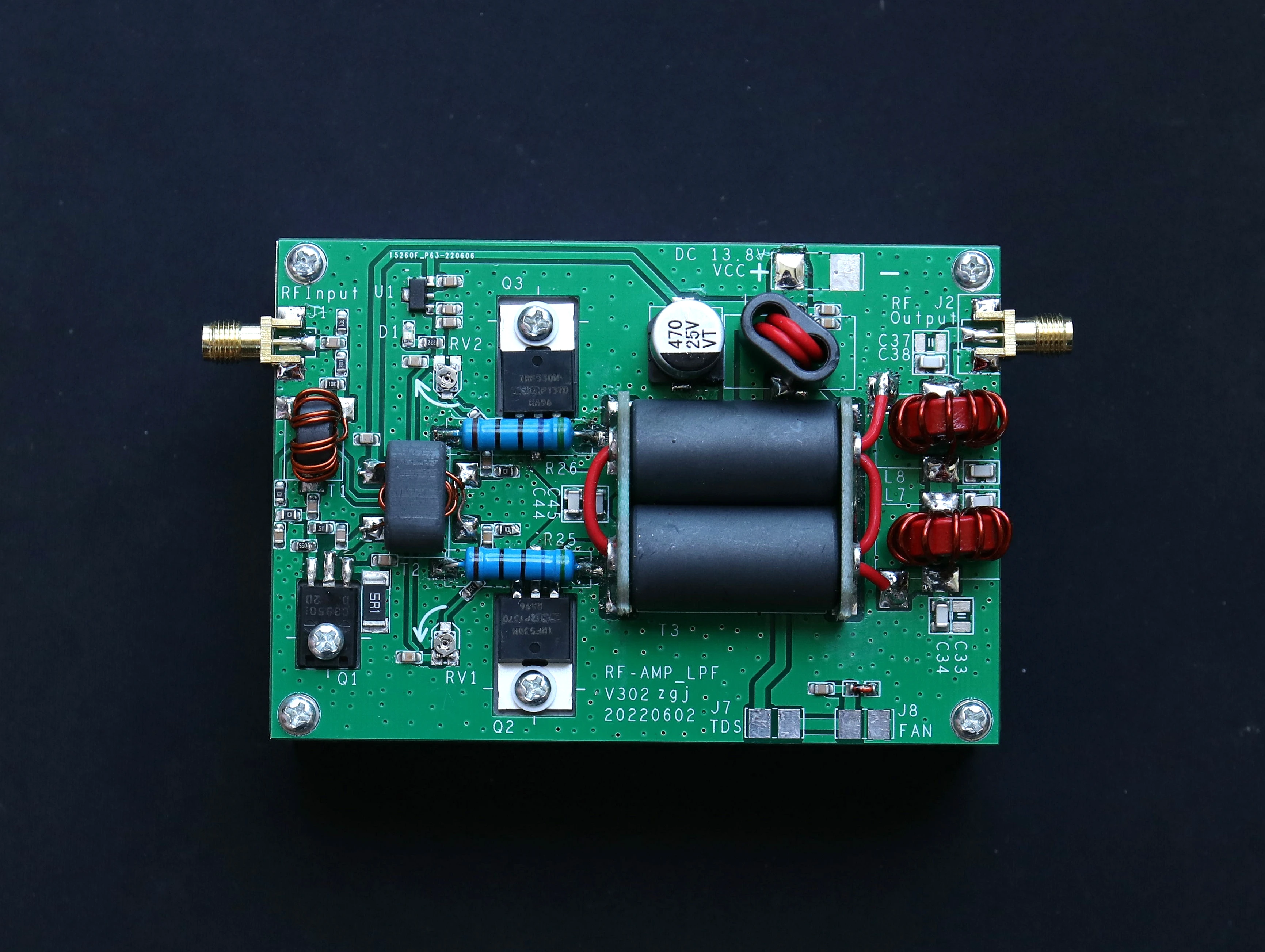 New 45W Short Wave 3-15MHz Linear High Frequency HF RF Power Amplifier Radio Station Wireless Power Transmission(Finished）