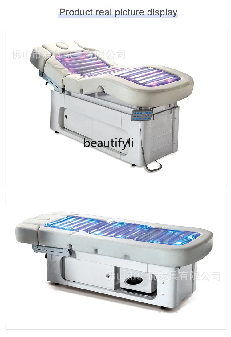 Electric Beauty Bed High-End Beauty Salon Club Hydrotherapy Bed Spa Massage Couch Lifting Facial Micro Plastic Bed