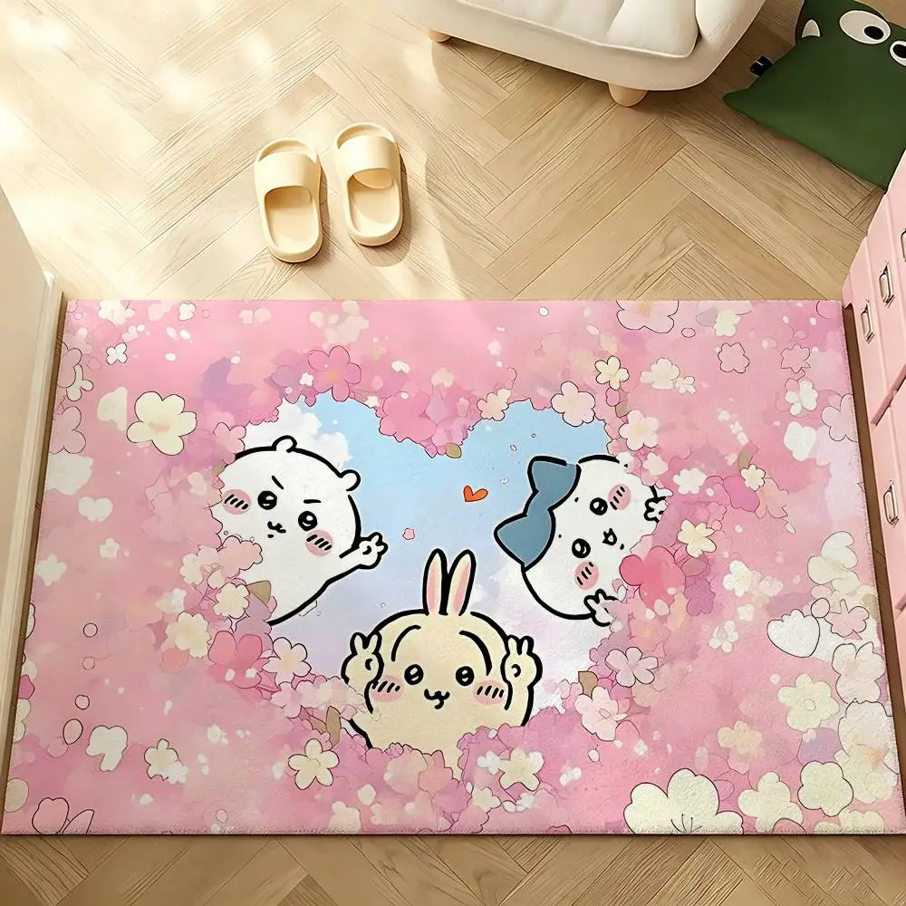 Tapis de salle de bain antidérapant C-chiika-waS, tapis de porte, tapis de décoration pour la maison, tapis de porte d'entrée, tapis de porte résistant aux rayures