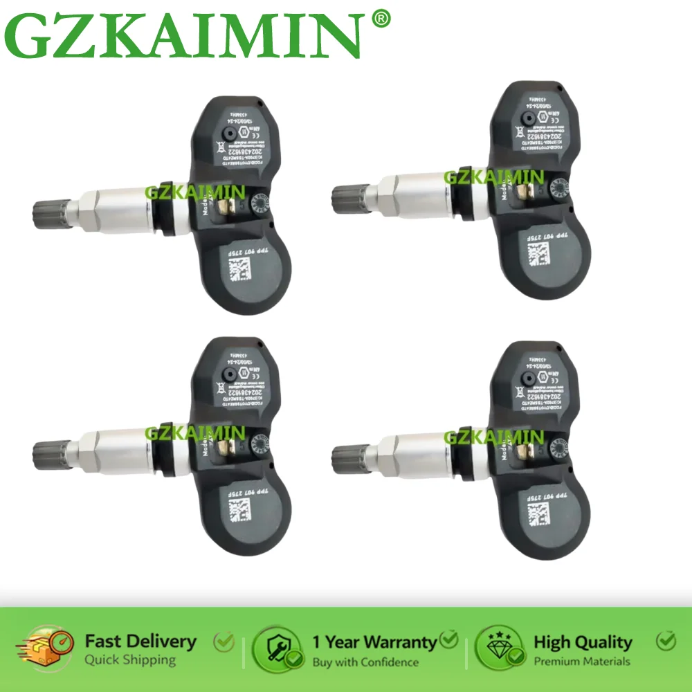

4PCS 7PP907275F Tire Pressure Sensor TPMS Sensor For BMW 525I 525XI 528I 528XI 530I 530XI 535I 535I GT 535XI 2006-2010