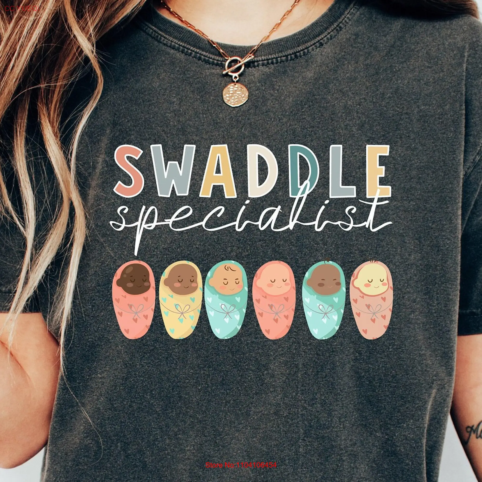 Swaddle Specialist SweaT T Shirt L D Nurse Mother Baby Unit Crewneck NICU Sweater Labor and Delivery