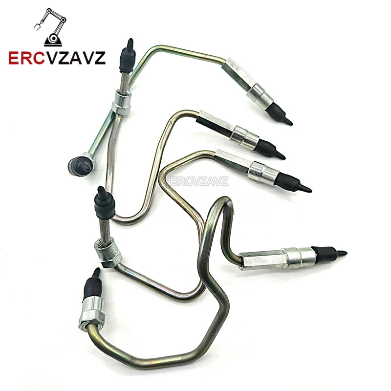 

4pcs High pressure oil pipe set Excavator parts for Sumitomo SH210 for Hitachi ZAX200 240-3-6 Isuzu 4HK1 engine
