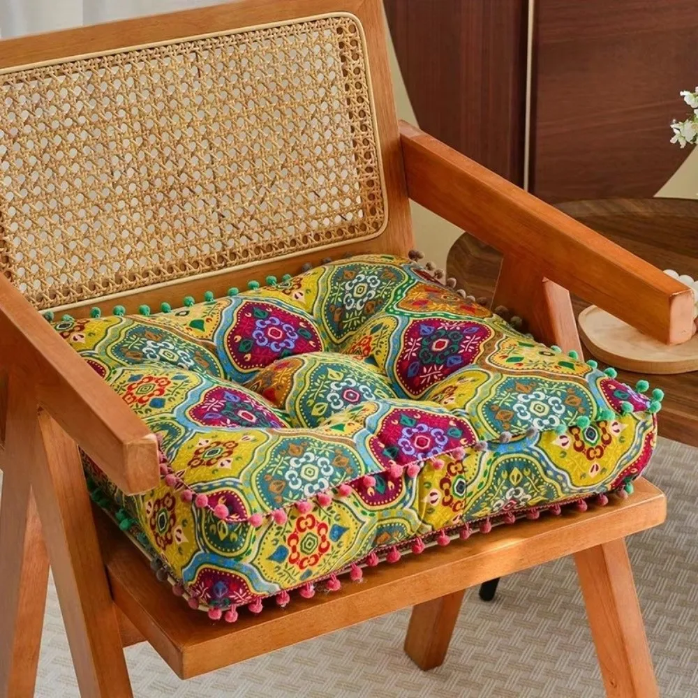 New Soft Tatami Cushion Square Thicken Floor Mat Bohemian Style Large Yoga Seat Cushion For Home Balcony Window
