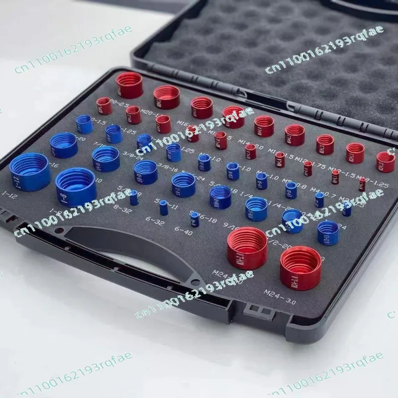 44-Piece Metric and Imperial Screw Pitch Gauge Set for Industrial Maintenance  New Nut and Bolt Thread Checker Gauge