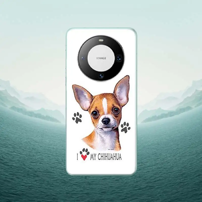 Chihuahua Puppy Teacup Dogs custodia per telefono per Huawei P40 Lite P50 Pro P30 P20 P10 Y5 Y6 Y7 Y9 2019 Mate 30 20 Pro 10 Lite Cover