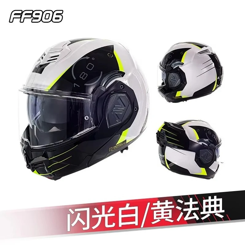 Factory Price New Man Motorcycle Helmet ABS Quick Release FF906 Full Face Offroad Riding DOT Standard PC Anti-fog Visor All