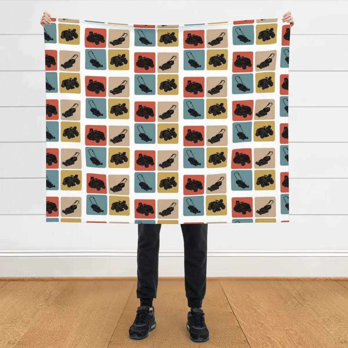 

Lawn mower vintage design Throw Blanket Luxury Throw for sofa Designers Plaid on the sofa Blankets