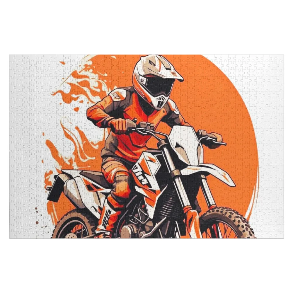 

I Love Motocross – Passionate Dirt Bike Rider Design Jigsaw Puzzle Novel Toys For Children 2022 Children Puzzle